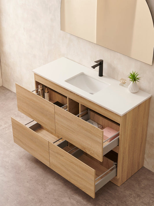 Natural Timber Freestanding Vanity