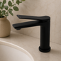 Auri Black Short Basin Mixer