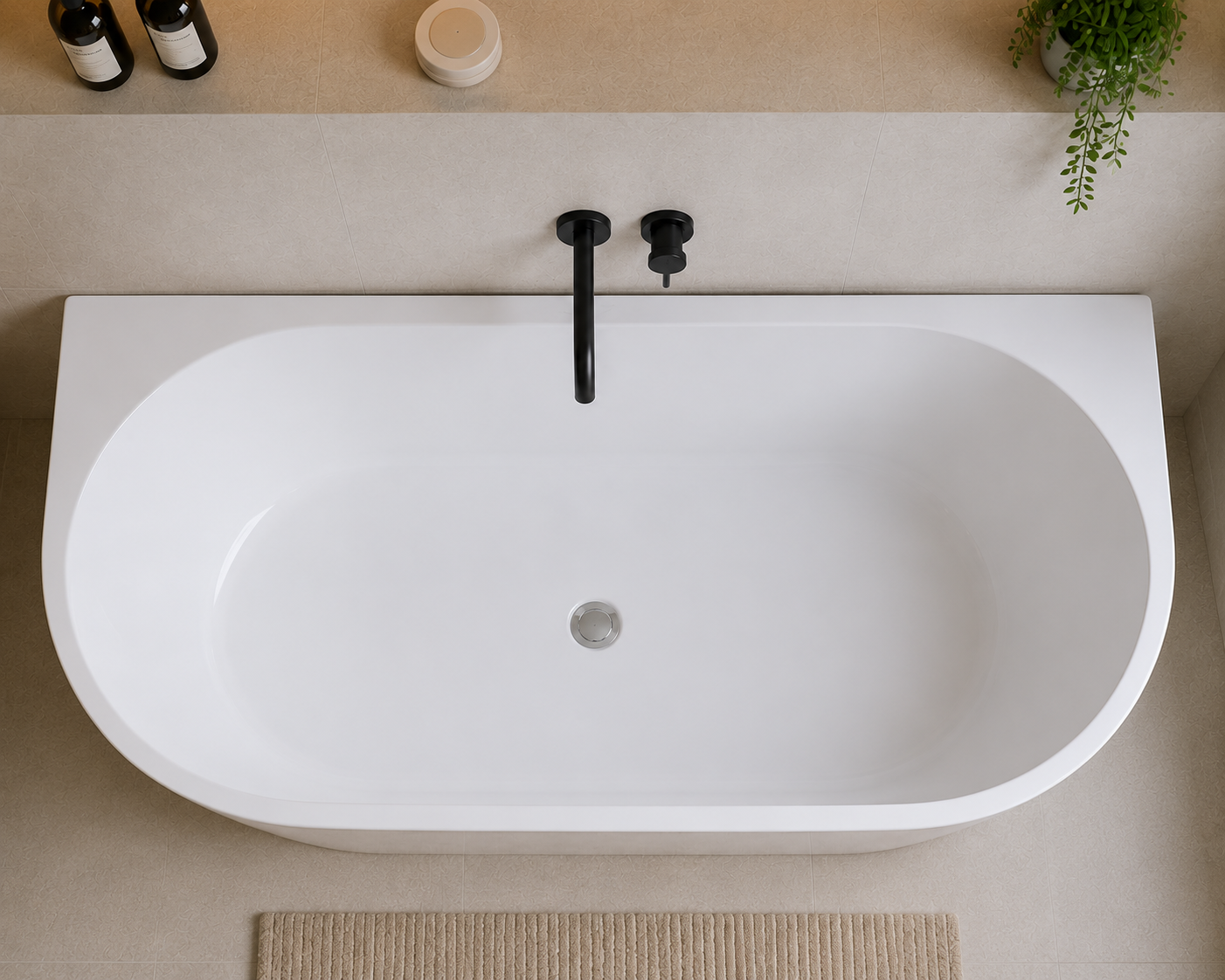 Halo Back to Wall Bathtub