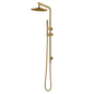Round Brushed Yellow Gold Shower Station 10'