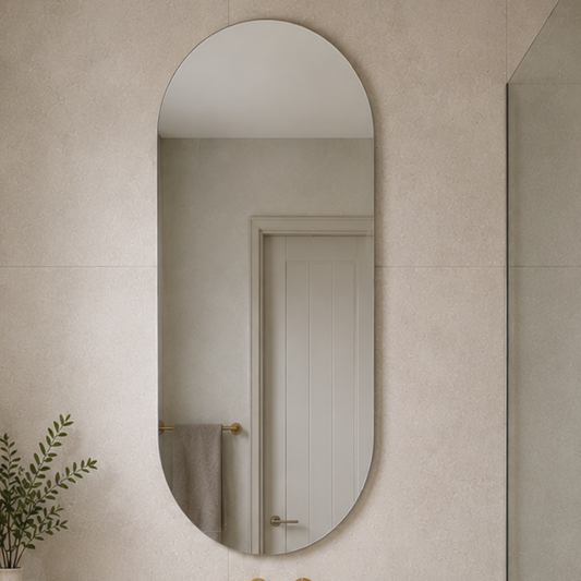 Oval Mirror Pencil Edge 450x900mm