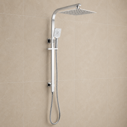 ND-SS0004-10" Square Chrome Shower