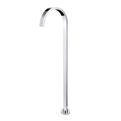 Chrome Square Floor Standing Mixer