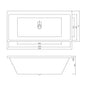 Aria Freestanding Bathtub/Drop In Bathtub
