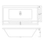 Aria Freestanding Bathtub/Drop In Bathtub