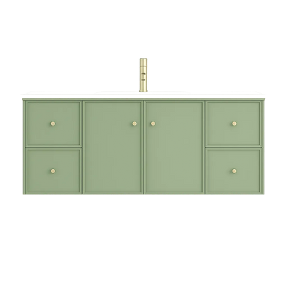 Miami Green Wall Hung PVC Cabinet