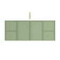Miami Green Wall Hung PVC Cabinet