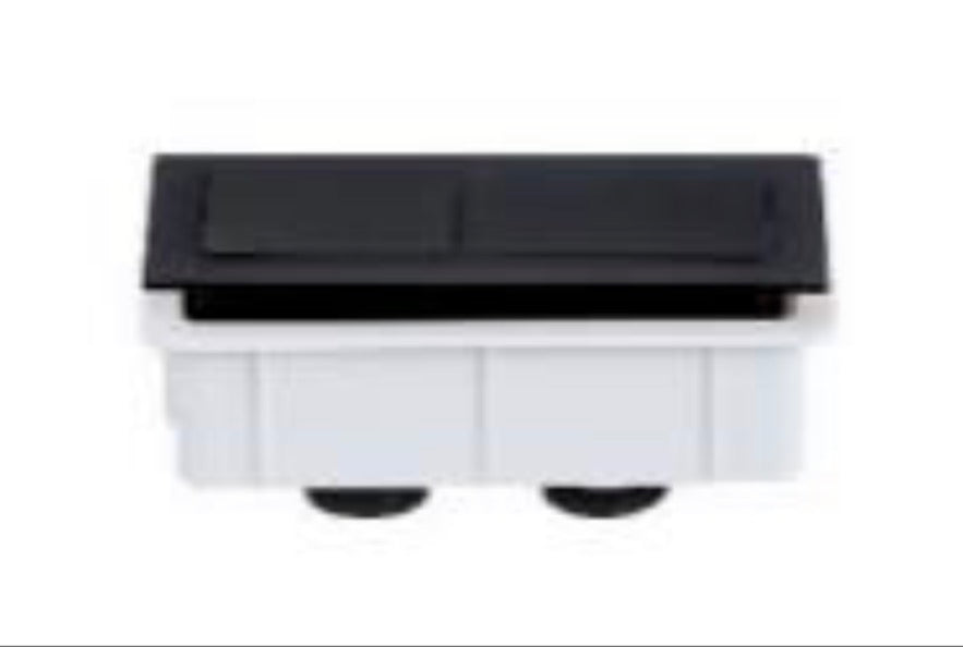 Matte Black Square Push Button