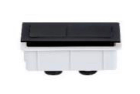 Matte Black Square Push Button