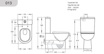 ND-TL0005 Rio - Box Rim Toilet Suite 013