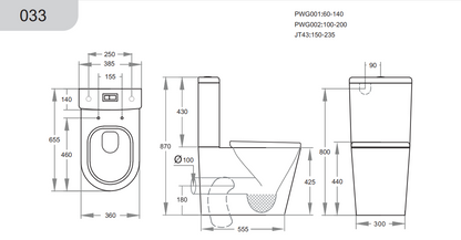 Alpha Rimless Tornado Toilet