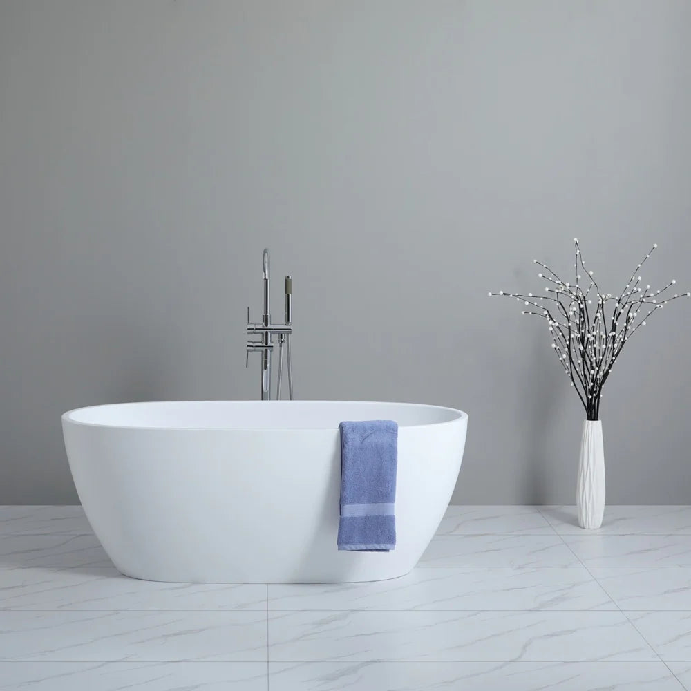 ND-BT0002 Stella Freestanding Bathtub White Gloss - 1700x810x590mm
