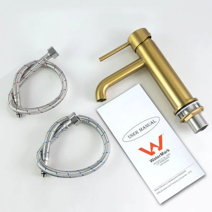Luma PIN Series Round Brushed Basin Mixer