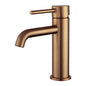 Luma PIN Series Round Brushed Copper Basin Mixer