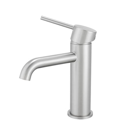 Luma PIN Series Round Brushed Nickel Basin Mixer