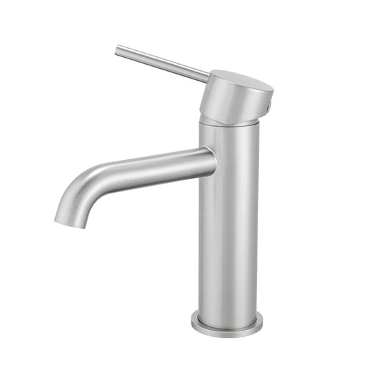 Luma PIN Series Round Brushed Nickel Basin Mixer