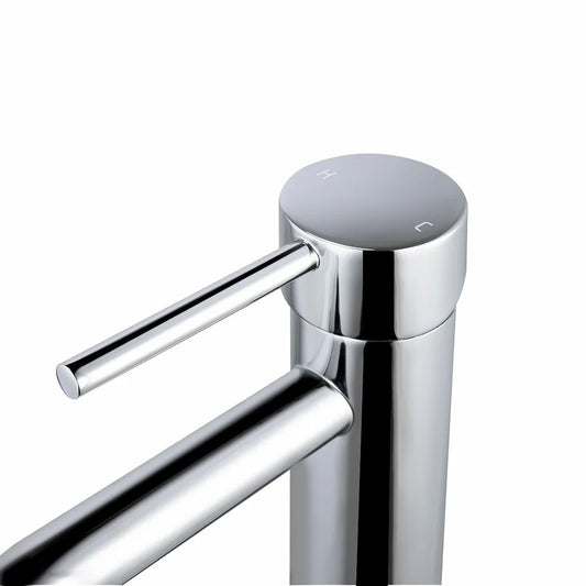 Luma PIN Series Round Chrome Basin Mixer