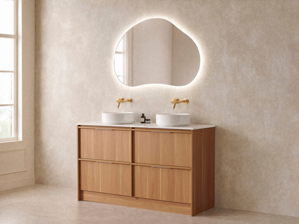 Noma Freestanding Vanity Natural Timber