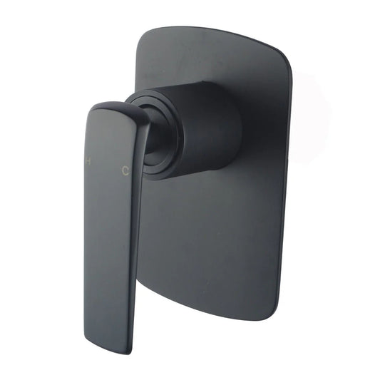 Nuri Matte Black Wall Mixer