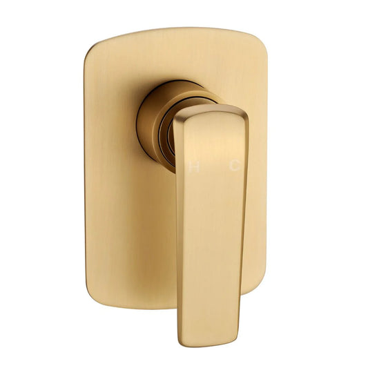 Nuri Brushed Yellow Gold Wall Mixer