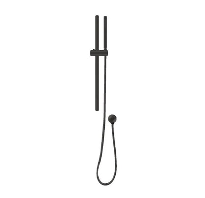 Chrome Shower Rail with Handheld Shower