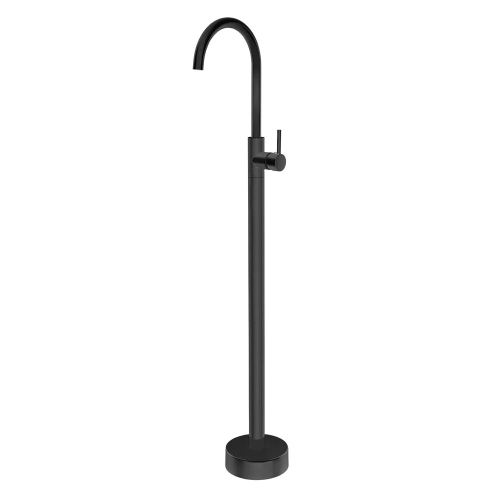 Orico Round Black Solid Brass Freestanding Mixer