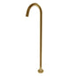 Orico Round Brushed Yellow Gold Stainless Steel Freestanding Bath Spout