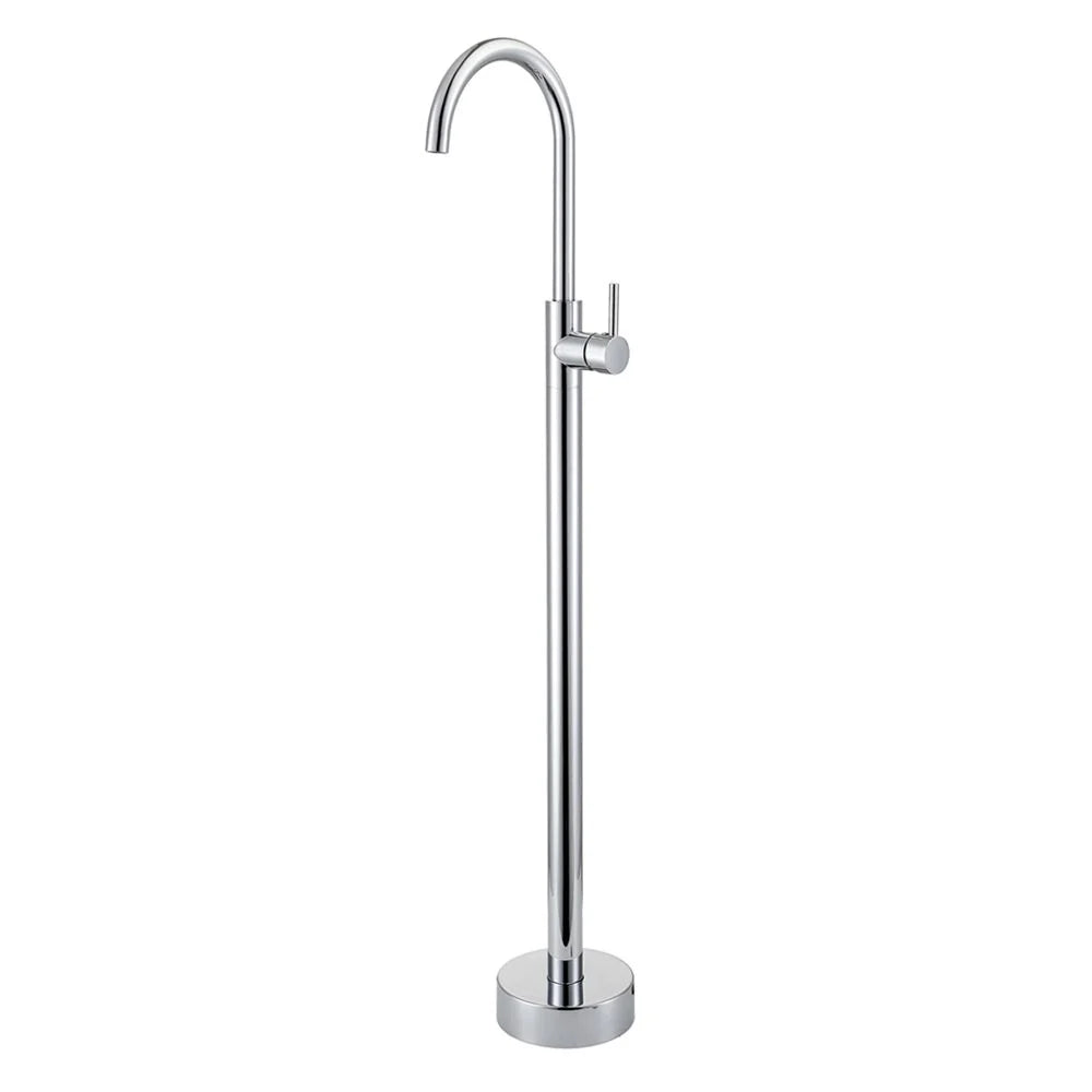 Orico Round Chrome Solid Brass Freestanding Mixer