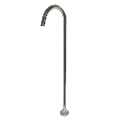 Orico Round Brushed Nickel Stainless Steel Freestanding Bath Spout