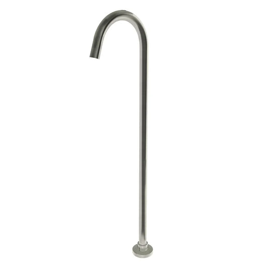 Orico Round Brushed Nickel Stainless Steel Freestanding Bath Spout