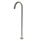 Orico Round Brushed Nickel Stainless Steel Freestanding Bath Spout
