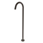 Orico Round Gun Metal Grey Stainless Steel Freestanding Bath Spout