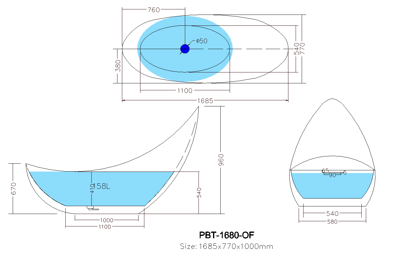 Opal Freestanding Bathtub