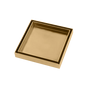 Brushed Yellow Gold Shower Grate Floor Waste Drain