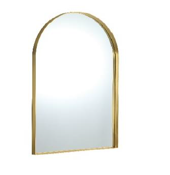 Gold Framed Arch Mirror 600x900x35mm