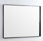 Black Framed Rectangle Mirror 900x750x35mm