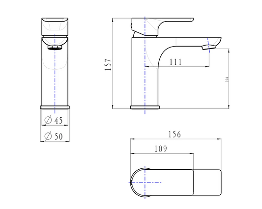 Verv Brushed Nickel Basin Mixer Tap
