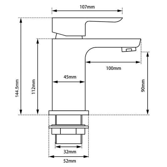 Verv Chrome Basin Mixer Tap