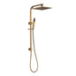 Square Brushed Yellow Gold Shower Station 10"