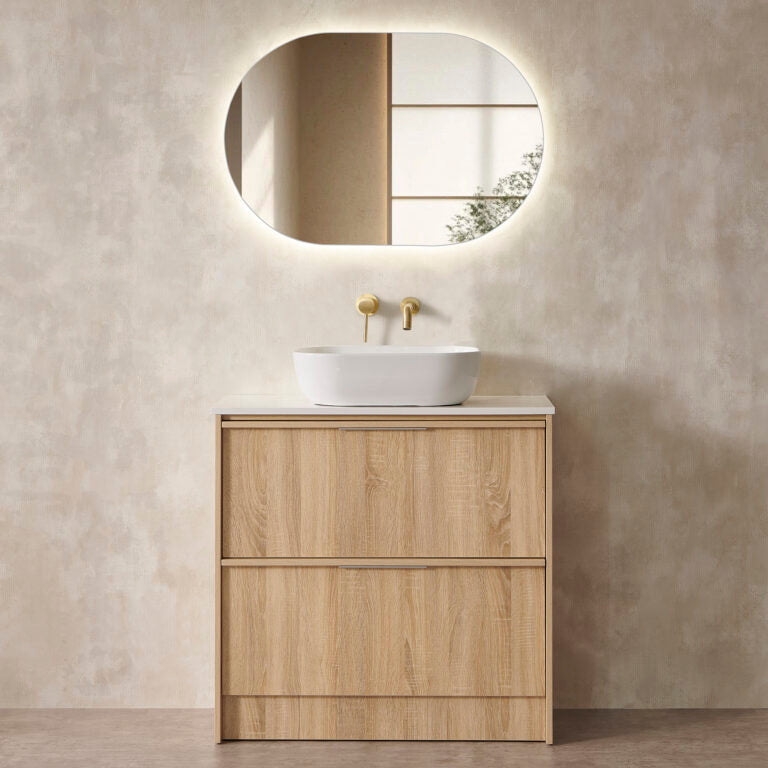 Noma Freestanding Vanity Natural Timber