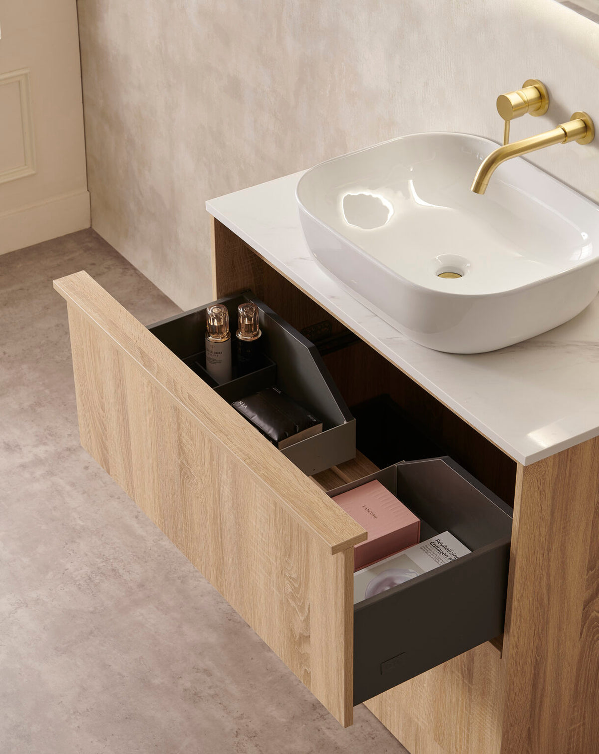 Noma Freestanding Vanity Natural Timber