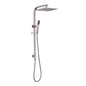 Square Brushed Nickel Shower Station